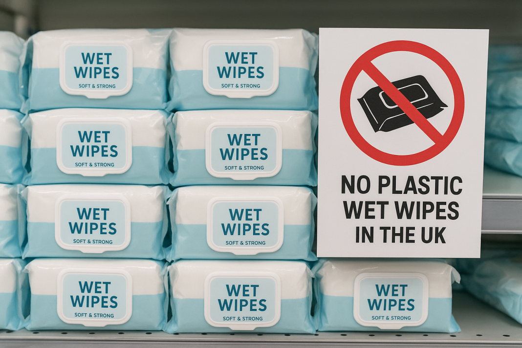 Plastic wet wipe ban