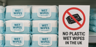 กฎหมายใหม่อังกฤษ สั่งห้ามขายทิชชูเปียกที่มีพลาสติก