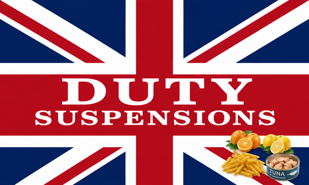 UK duty suspensions